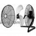 MD Group Floor Fan 3-Speed High Velocity 16" Air Industrial Adjustable 360 Degree Wall Mount Floor Fan - B07G6KVXJP